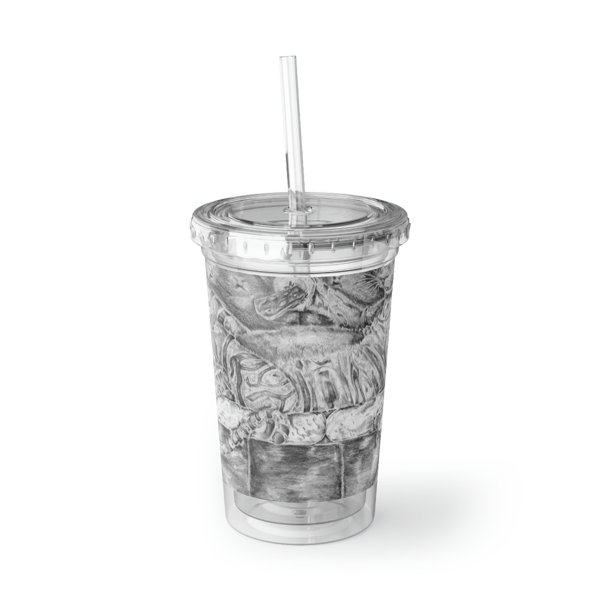 Marick Booster 16Oz. Insulated Acrylic Travel Tumbler Straw Wayfair